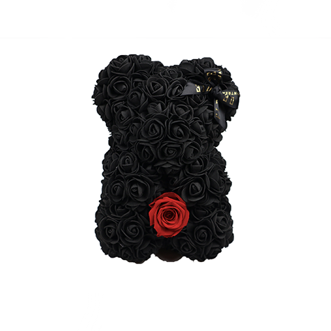 Teddy Bear eternal (mini): Ours fait avec des roses