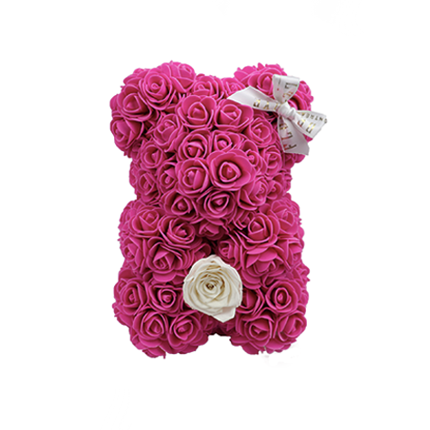Teddy Bear eternal (mini): Ours fait avec des roses