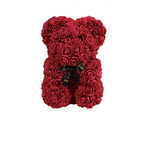 Teddy Bear eternal (mini): Ours fait avec des roses